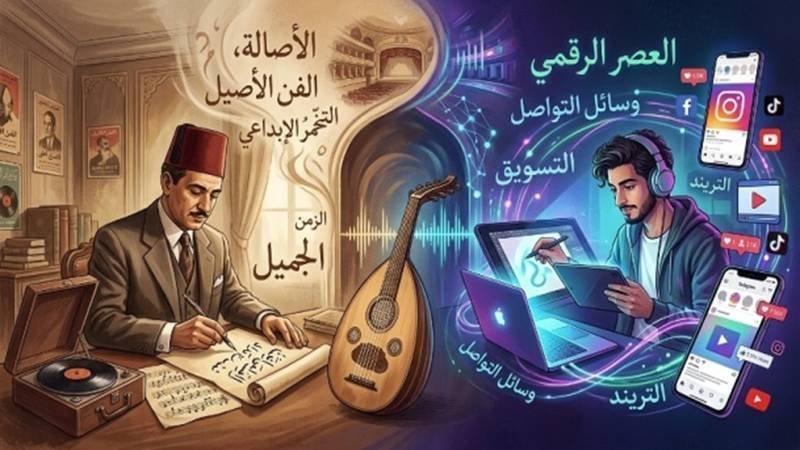 بين الأصالة والاستهلاك: رحلة الفنون العربية من “الزمن الجميل” إلى “العصر الرقمي”